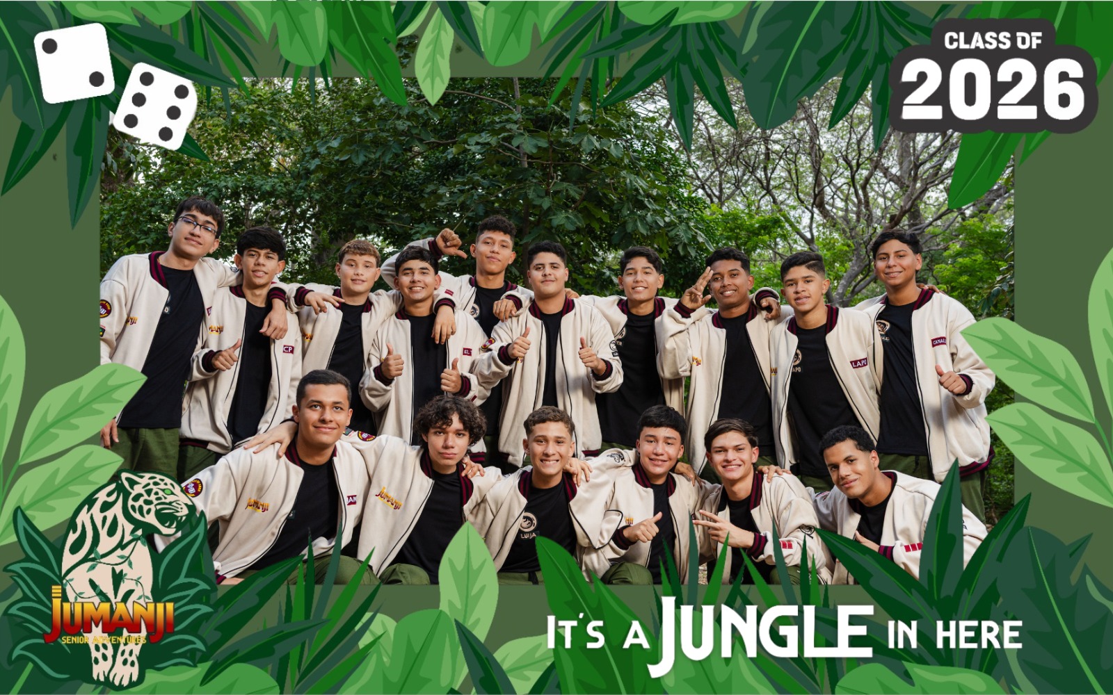 Estudiantes de la promoción 2026 - Jumanji Senior Adventures