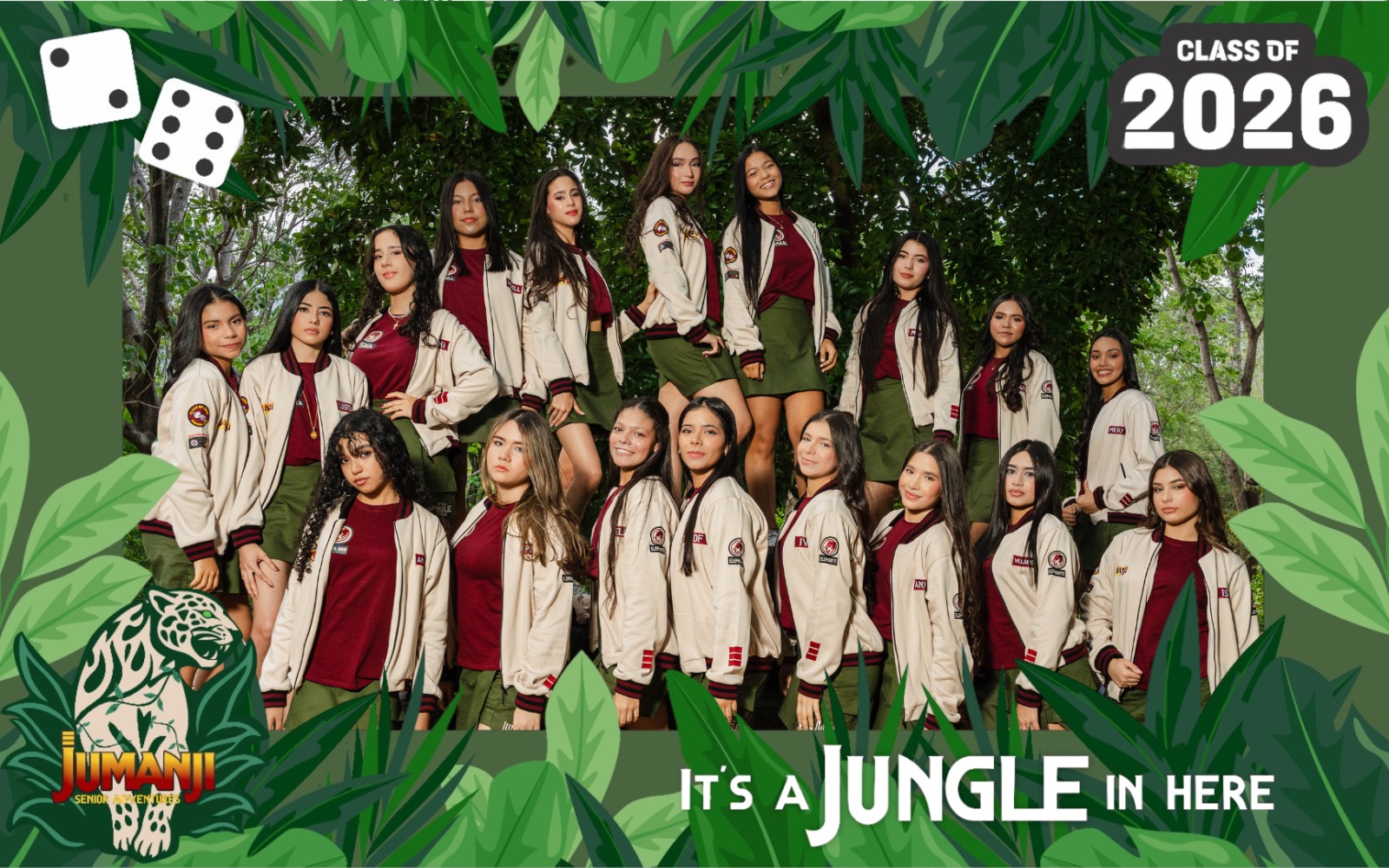 Estudiantes de la promoción 2026 - Jumanji Senior Adventures